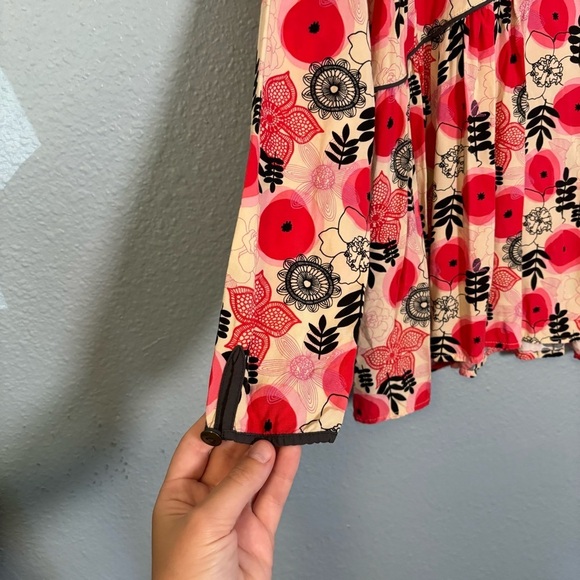 Matilda Jane Red and Cream Floral Blouse - Picture 11 of 13